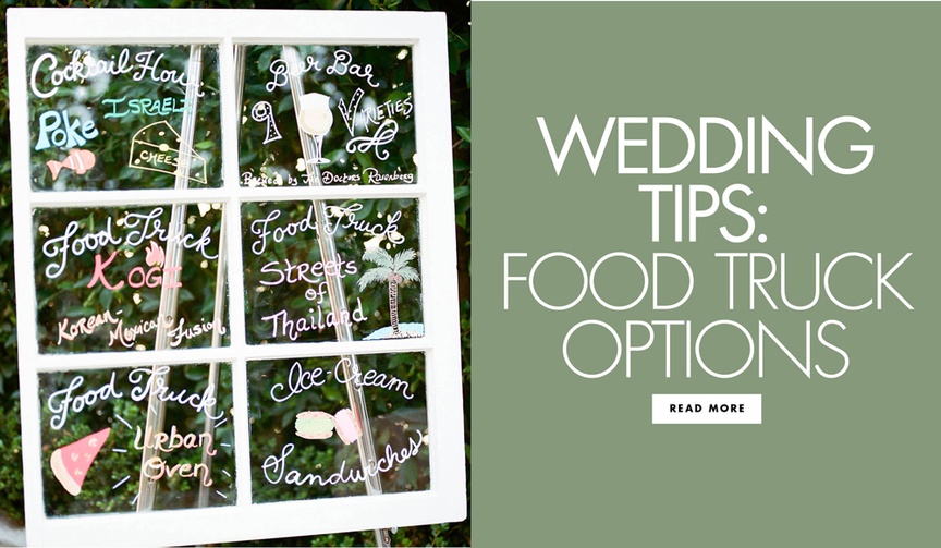 Food Truck Wedding Ideas
Article: Hiring a Food Truck for Your Wedding
Photography: Braedon Photography
Read More:
http://www.insideweddings.com/news/planning-design/hiring-a-food-truck-for-your-wedding/4631/ Wedding tips food truck options food truck wedding trend ideas