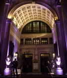 NYC Wedding Venue
Photography: Ira Lippke Studios
Read More:
http://www.insideweddings.com/weddings/white-winter-wedding-at-capitale-in-new-york-city/375/ Exterior of Capitale in New York City with purple lights