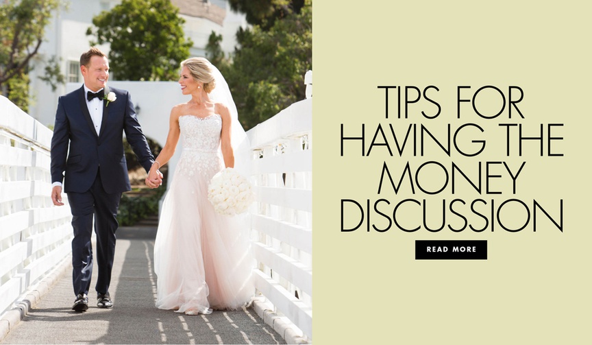 Tips for Financial Discussions
Article: 3 Tips for Combining Finances as Newlyweds
Photography: Duke Photography
Read More:
http://www.insideweddings.com/news/planning-design/3-tips-for-combining-finances-as-newlyweds/4453/ How to have money discussions with your partner finance financial tips