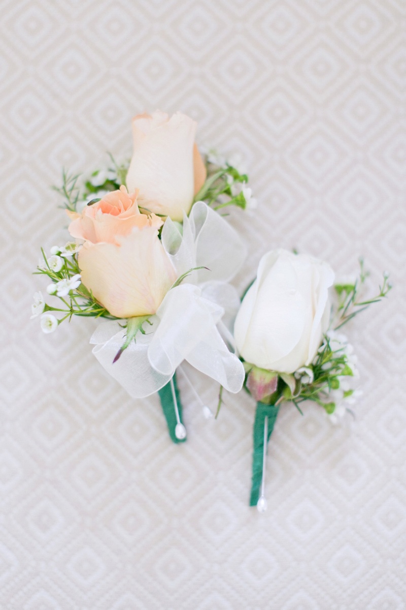 Peach Garden Rose Boutonniere boutonnieres photos - white & peach rose boutonnieres - inside Peach Garden Rose Boutonniere boutonnieres photos - white & peach rose boutonnieres - inside