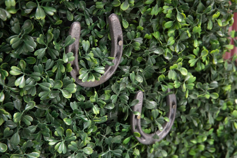 Horseshoes on Boxwood Wall
Photography: Collin Pierson Photography
Read More:
http://www.insideweddings.com/weddings/equestrian-themed-bridal-shower-inspired-by-the-kentucky-derby/1326/ kentucky derby themed bridal shower, boxwood hedge wall with two horsehoes