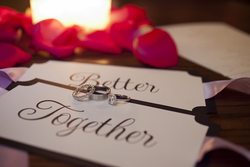 Pavé Engagement Ring %26 Wedding Bands
Photography: Images by Berit, Inc.
Read More:
http://www.insideweddings.com/weddings/wedding-with-purple-modern-details-at-a-chateau-in-new-jersey/693/ Bride's engagement ring in pavé setting, diamond wedding ring groom's platinum ring