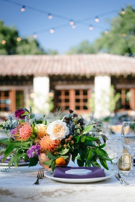 Rustic Ranch Wedding Low Centerpieces With Unusual Flowers Wildflowers Rustic Ranch Wedding Low Centerpieces With Unusual Flowers Wildflowers