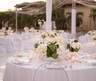 Centerpieces in Mirrored Boxes