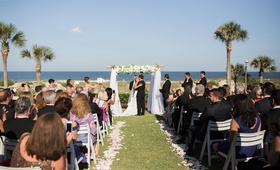 Wedding Party Applauds First Kiss
Photography: Brooke Images
Read More:
http://www.insideweddings.com/weddings/oceanfront-ceremony-classic-ballroom-reception-in-florida/936/ oceanfront wedding on lawn, bridal party applauds first kiss between bride and groom