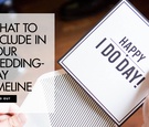 Wedding-Day Timeline Tips