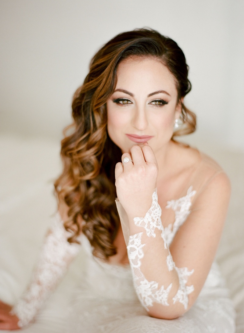 Beauty Photos Beautiful Bride With Curled Long Hair Inside