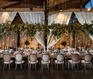 Suspended Greenery Above Table