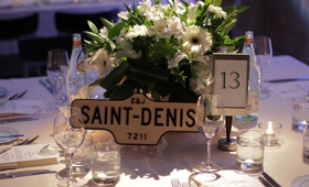 Street Sign Table Names
Photography: Donat Photography
Read More:
http://www.insideweddings.com/weddings/enuka-okuma-and-joe-gasparik/380/ Toronto street sign as name of wedding reception table