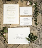 Gold %26 Ivory Wedding Invitation Suite
Photography: Laurie Bailey Photography
Read More:
http://www.insideweddings.com/weddings/oceanfront-wedding-ceremony-classic-romantic-ballroom-reception/854/ gold ivory invitation suite wedding calligraphy