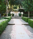 Aisle Runner, Petals, Gold Logo Ceremony Space
Photography: Lane Dittoe Photography
Read More:
http://www.insideweddings.com/weddings/charming-wedding-at-california-estate-inspired-by-european-villa/817/ outdoor ceremony space at estate with white aisle runner white pink petals logo with couple name