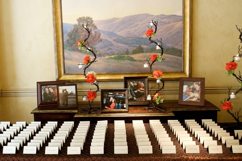 Escort Card Display
Photography: TripleCord Photography
Read More:
http://www.insideweddings.com/weddings/beachside-summer-wedding-at-the-montage-laguna-beach/287/ Wrought iron votive candle and rose stand