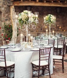 Elegant Décor at Tuscan-Inspired Venue
Photography: Trevor Dayley
Read More:
http://www.insideweddings.com/weddings/spring-wedding-at-tuscan-inspired-golf-club-in-scottsdale-arizona/814/ Silver tablecloth candelabra centerpiece with crystals antique green hydrangea flowers candles stone