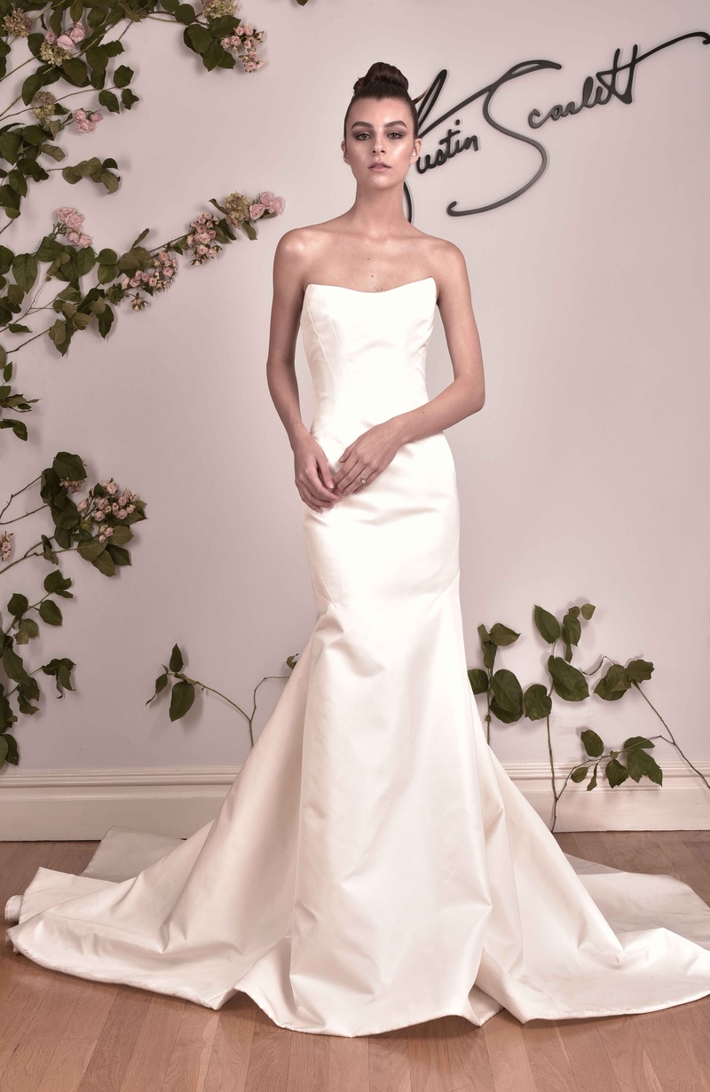 Strapless Column Wedding Dress