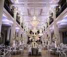 Gorgeous Ballroom Reception with Chandeliers