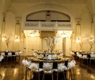 Gold, Black, and Ivory Wedding Reception