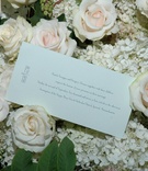 Monogram Wedding Invitation
Photography: A Perfect Image
Read More:
http://www.insideweddings.com/weddings/greek-orthodox-wedding-at-endicott-college-in-massachusetts/252/ Wedding invitation on bed of hydrangeas and roses