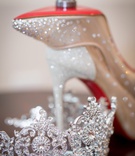 Tiara %26 Red-Bottomed Heels
Photography: Brian Jarreau Photography
Read More:
http://www.insideweddings.com/weddings/alfresco-ceremony-fairy-tale-wedding-reception-with-lavish-decor/1227/ ashley alexiss wedding accessories crystal tiara and sparkle christian louboutin heels wedding rings
