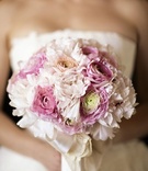 Bride Holding Bouquet
Photography: Catherine Hall Studios
Read More:
http://www.insideweddings.com/weddings/metropolitan-san-francisco-wedding-at-luxury-hotel/411/ Pink ranunculus and peony blossoms
