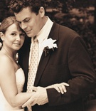 Couple in Love
Photography: Katherine Lasford
Read More:
http://www.insideweddings.com/weddings/victorian-theme-home-wedding-in-vancouver-british-columbia/119/ Sepia tone picture of bride and groom embracing