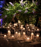 Blue Delphinium %26 Greenery Centerpiece
Photography: Robyn Rachel Photography
Read More:
http://www.insideweddings.com/weddings/wedding-with-outdoor-inspired-decor-at-industrial-venue-in-chicago/1376/ wedding reception greenery purple blue delphinium candles ghost chairs purple lighting
