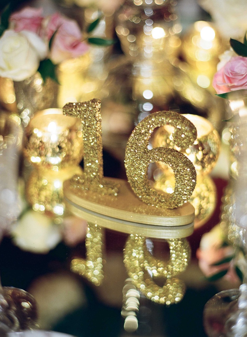 Gold Glitter Table Number on Mirror Surface
Photography: Kat Braman Photography
Read More:
http://www.insideweddings.com/weddings/a-sophisticated-museum-wedding-with-modern-details-in-palm-beach/899/ Gold glitter number 16 table marker on mirror top reception table wedding ideas