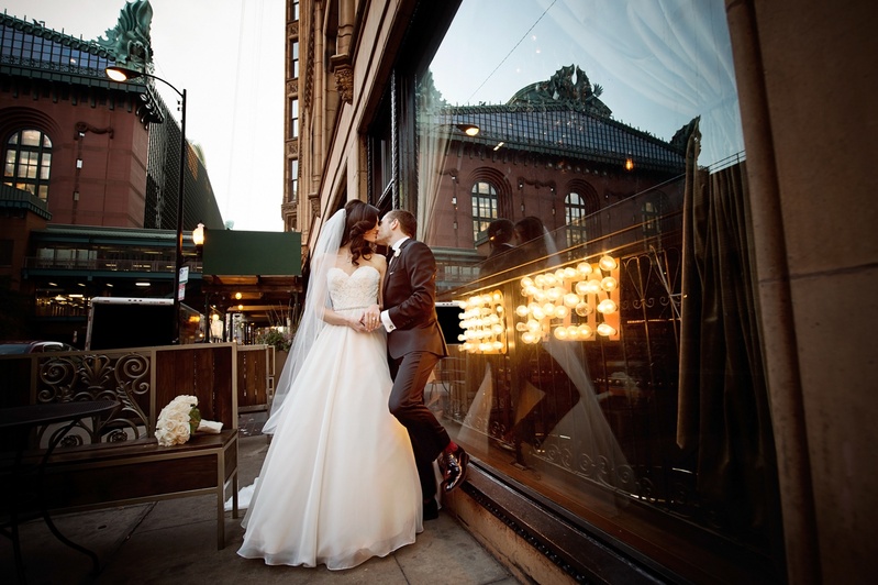 Bride and Groom Kiss by Window
Photography: Carasco Photography
Read More:
http://www.insideweddings.com/weddings/jewish-wedding-with-classic-ivory-and-gold-decor-in-chicago/983/ bride in essence of australia wedding dress, groom in bonobos tux, kiss leaning against window