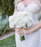 Rose %26 Ranunculus Bouquet
Photography: McCune Photography
Read More:
http://www.insideweddings.com/weddings/stephanie-ming-and-levine-toilolo/1067/ Stephanie Ming white ranunculus flower bouquet a couple roses engagement ring lace wedding dress