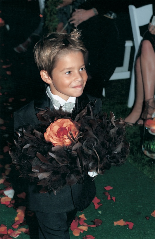 Ring Bearer Walks Down the Aisle
Photography: Simone %26 Martin Photography
Read More:
http://www.insideweddings.com/weddings/a-midsummer-nights-dream-wedding-in-beverly-hills-california/58/ little boy ring bearer carries rings to the bride and groom on pillow