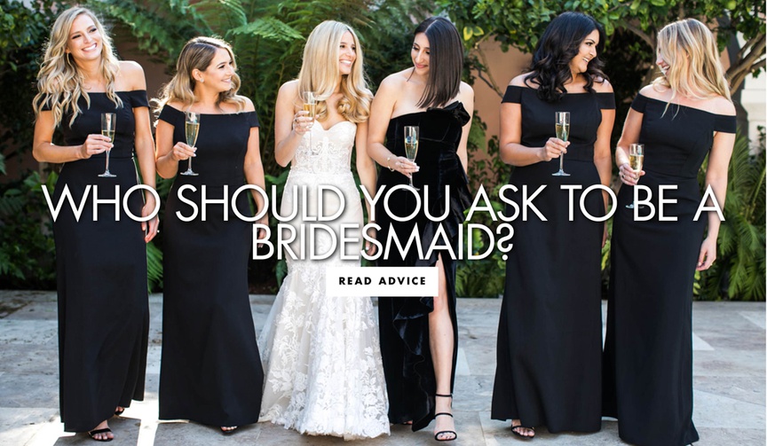 How to Choose Your Bridal Party
Article: How to Choose Your Bridal Party
Photography: Samuel Lippke Studios
Read More:
http://www.insideweddings.com/news/planning-design/how-to-choose-your-bridal-party/3376/ bridesmaids in black dresses holding champagne flutes, how to decide who should be a bridesmaid