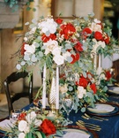 Silver Vases, Red %26 White Flowers, Foliage
Photography: Meghan Rose Photography
Read More:
http://www.insideweddings.com/weddings/fairy-tale-winter-styled-shoot-inspired-by-beauty-and-the-beast/926/ beauty beast movie styled wedding shoot silver vases red white flowers foliage candles blue linen