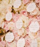 Escort Cards on White %26 Pink Flower Wall
Photography: Liz Banfield
Read More:
http://www.insideweddings.com/weddings/hometown-hotel-wedding-with-gorgeous-flowers-in-dallas-texas/1189/ wedding escort cards flower shape with pink white rose flower wall jackson durham events