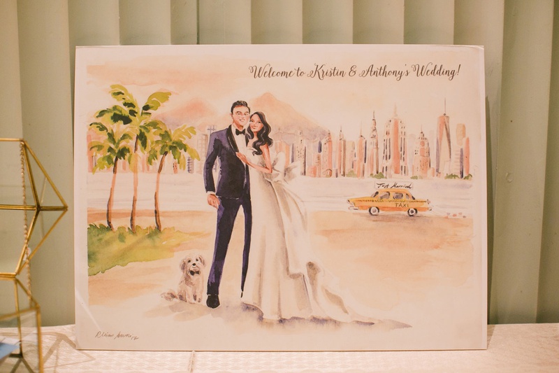 Personalized Watercolor Welcome Sign
Photography: Michelle Beller Photography
Read More:
http://www.insideweddings.com/weddings/classic-ceremony-beachfront-ballroom-reception-in-santa-monica/1234/ welcome to wedding sign painting watercolor artwork of bride groom with dog and love story