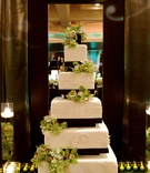 Wedding Cake
Photography: Ira Lippke Studios
Read More:
http://www.insideweddings.com/weddings/classic-traditional-wedding-in-beverly-hills-california/227/ White wedding cake with green flowers