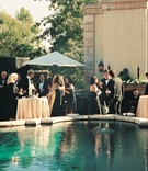 Private Estate Cocktail Hour
Photography: Lara Porzak Photography
Read More:
http://www.insideweddings.com/weddings/vintage-art-deco-style-poolside-wedding-in-beverly-hills/106/ Guests at alfresco cocktail hour near water fountain