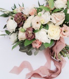 Organic Bouquet with Dusty Rose Ribbon
Photography: Anya Kernes Photography
Read More:
http://www.insideweddings.com/weddings/outdoor-wedding-with-dusty-rose-powder-blue-lavender-palette/1288/ bridal bouquet loose flowers organic dusty rose ribbon white ivory cream lavender blue thistle
