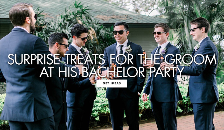 5 Ways to Surprise Your Groom at His Bachelor Party
Article: 5 Ways to Surprise Your Groom at His Bachelor Party
Photography: Petula Pea Photography
Read More:
http://www.insideweddings.com/news/planning-design/5-ways-to-surprise-your-groom-at-his-bachelor-party/4498/ ways to surprise your groom at his bachelor party from afar