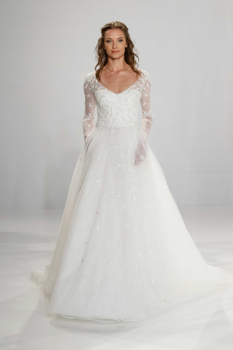 Crystal Embroidered Wedding Dress