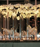 Escort Card Display
Photography: Gruber Photographers
Read More:
http://www.insideweddings.com/weddings/english-garden-inspired-fall-wedding-in-new-york-city/210/ Tall vase holding orchids on long table