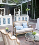 Stylish Outdoor Blue %26 White Décor
Photography: Collin Pierson Photography
Read More:
http://www.insideweddings.com/weddings/southern-elegance-inspired-styled-shoot-with-playful-summer-details/837/ outdoor setting, blue and white wedding décor, srting lights pattern panels armchairs sofas