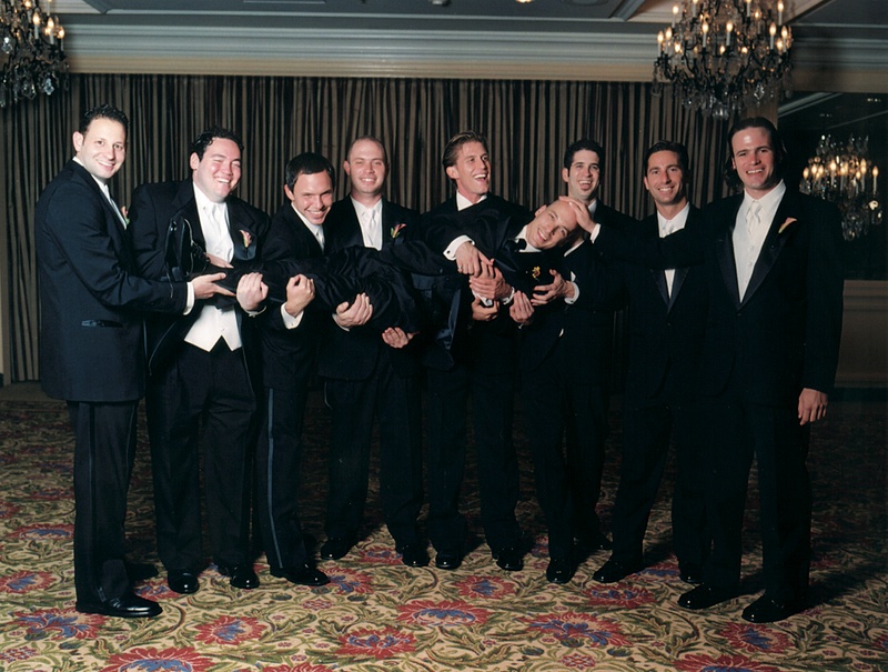 Groom and Groomsmen Portrait
Photography: Stephanie Ellis Photography
Read More:
http://www.insideweddings.com/weddings/fall-inspired-wedding-in-beverly-hills-california/41/ Funny groomsmen pick up groom