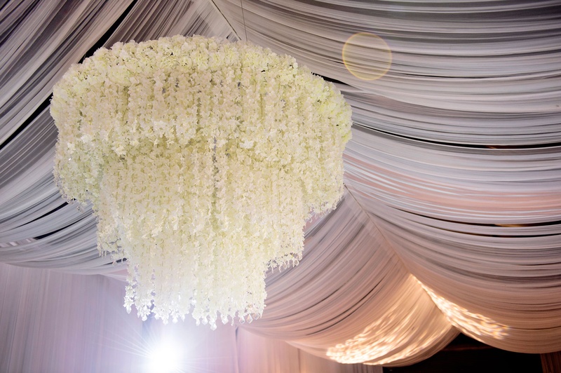 Reception Décor Photos Three Tier Fl Chandelier Inside Weddings Dd Ceiling With White Flower Chandelier Three Layer Tier Tent Wedding Ideas