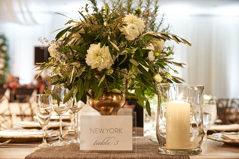 "New York" Table Number
Photography: KingenSmith
Read More:
http://www.insideweddings.com/weddings/modern-romantic-wedding-with-glam-geometric-details-in-chicago/1171/ wedding reception table number named after cities and places where the couple likes to travel to