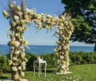 Pretty Flower-Embellished Chuppah
