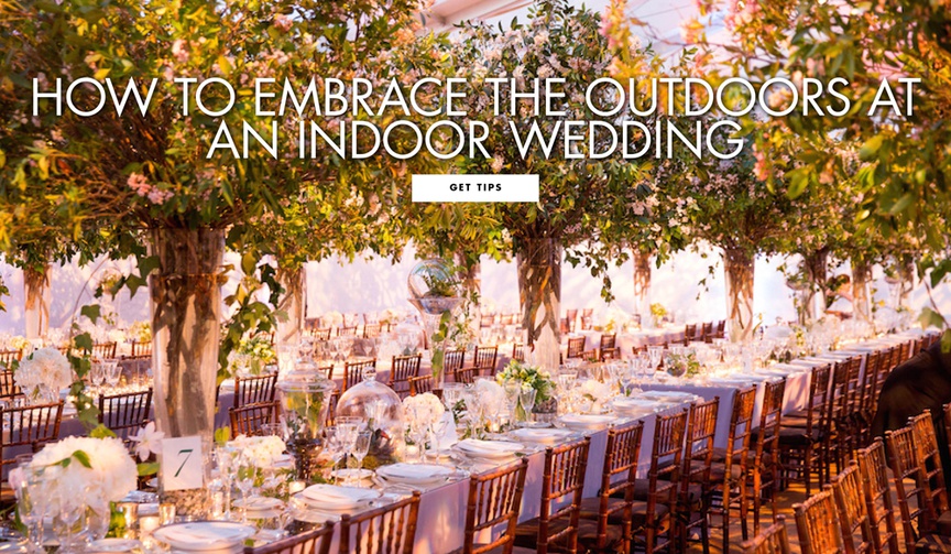 How to Bring Nature Into Your Indoor Wedding
Article: How to Bring Nature Into Your Indoor Wedding
Photography: Roey Yohai Studios
Read More:
http://www.insideweddings.com/news/planning-design/how-to-bring-nature-into-your-indoor-wedding/4609/ how to embrace the outdoors at your indoor wedding