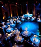 Winter Wedding Reception
Photography: Ira Lippke Studios
Read More:
http://www.insideweddings.com/weddings/white-winter-wedding-at-capitale-in-new-york-city/375/ Aerial view of blue winter wedding reception