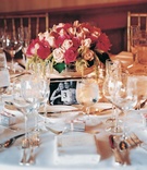 Simple Tablescape with Low Centerpiece
Photography: Jay Lawrence Goldman Photography
Read More:
http://www.insideweddings.com/weddings/classic-country-club-wedding-in-beverly-hills-california/10/ White linens and pink floral centerpiece