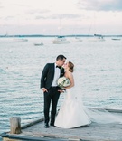 Bride, Groom Kiss on Dock
Photography: Briana Moore Photography
Read More:
http://www.insideweddings.com/weddings/rustic-seaside-wedding-with-hunter-green-color-palette-in-maine/888/ bride groom kiss on dock maine atlantic ocean cape elizabeth rivini green wedding color palette sea