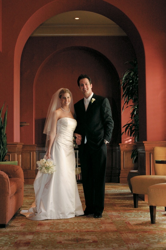 The Bride and Groom at Resort
Photography: Karen French Photography
Read More:
http://www.insideweddings.com/weddings/romantic-winter-wedding-in-huntington-beach-california/81/ L'ezu Atelier strapless wedding dress and tuxedo