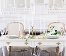 Taper Candle Arrangement on Sweetheart Table